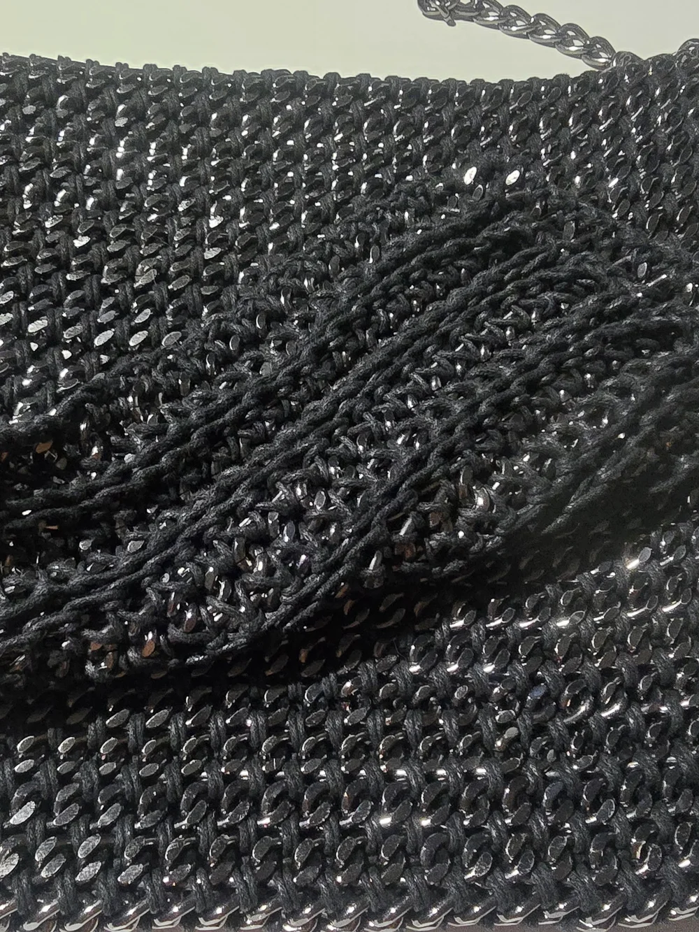 Black Chain Crossbody Bag